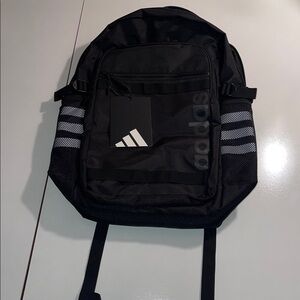 ADIDAS Core Advantage Black and white  Backpack laptop area/bottle pocket NWT